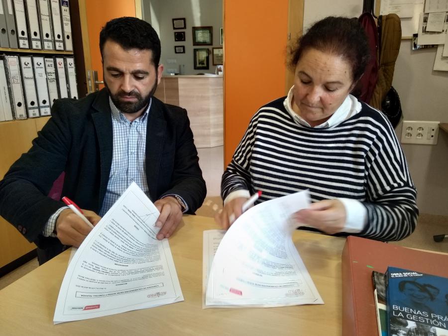 Firma del Convenio de colaboración entre Acifad y Tunstall Televida
